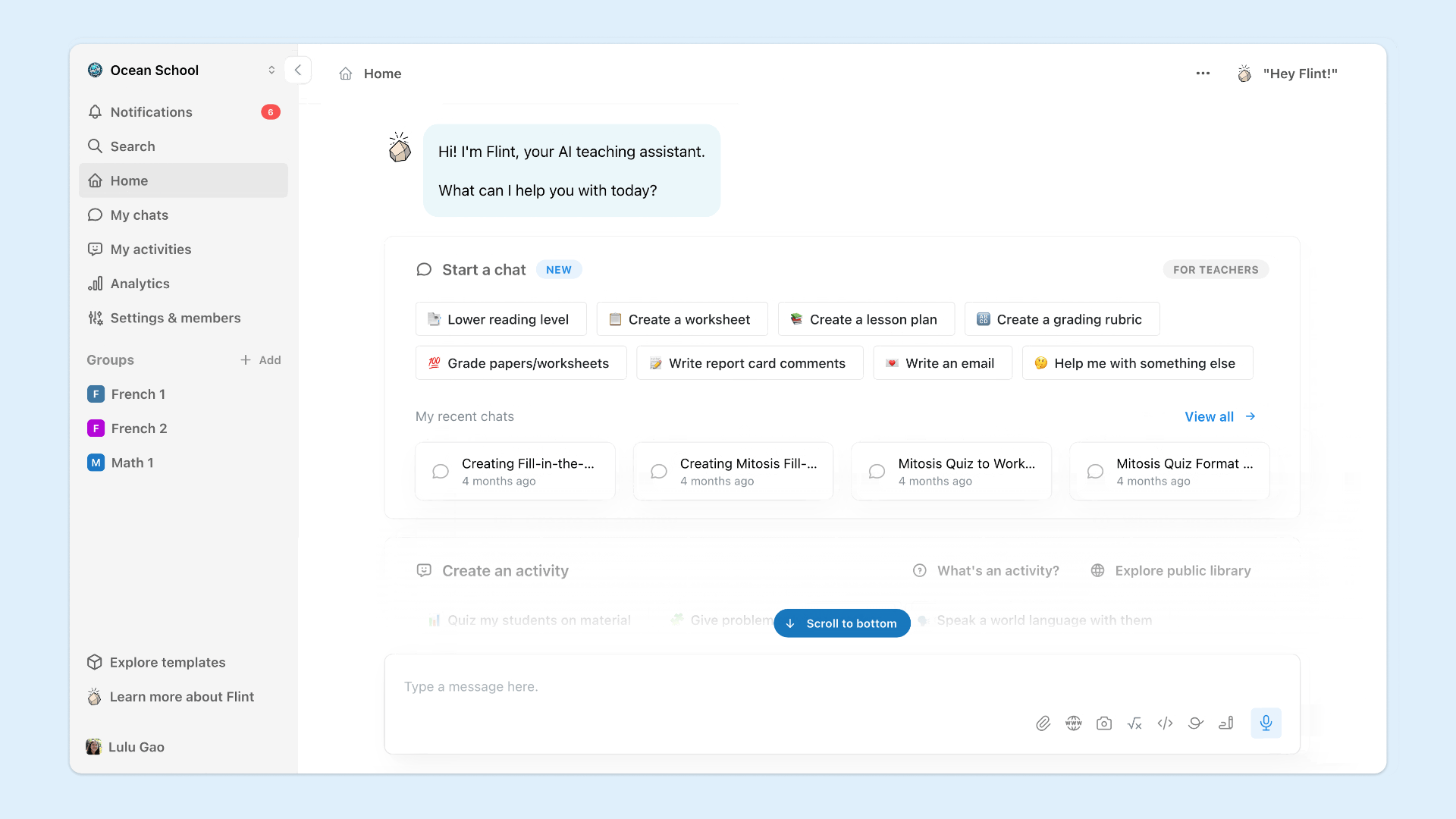 Gif showing how "Explore Templates" page has been replaced with a School Library and Public Library.